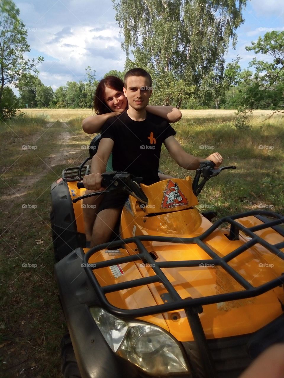 Extreme meeting on quad bikes