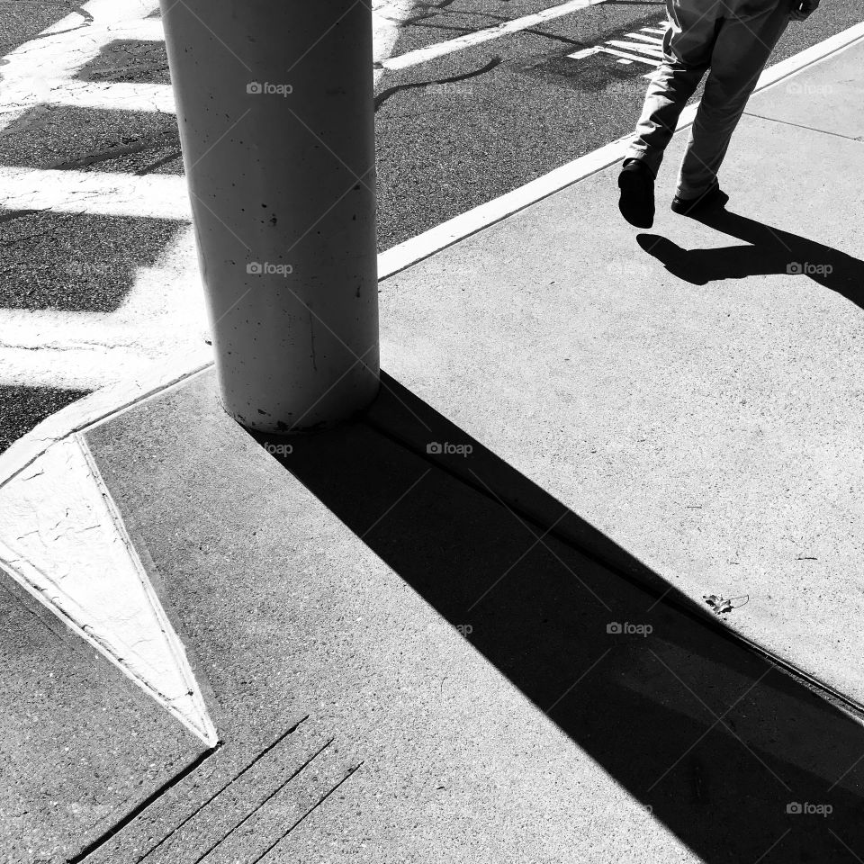 Surreal street shadow, Boston 