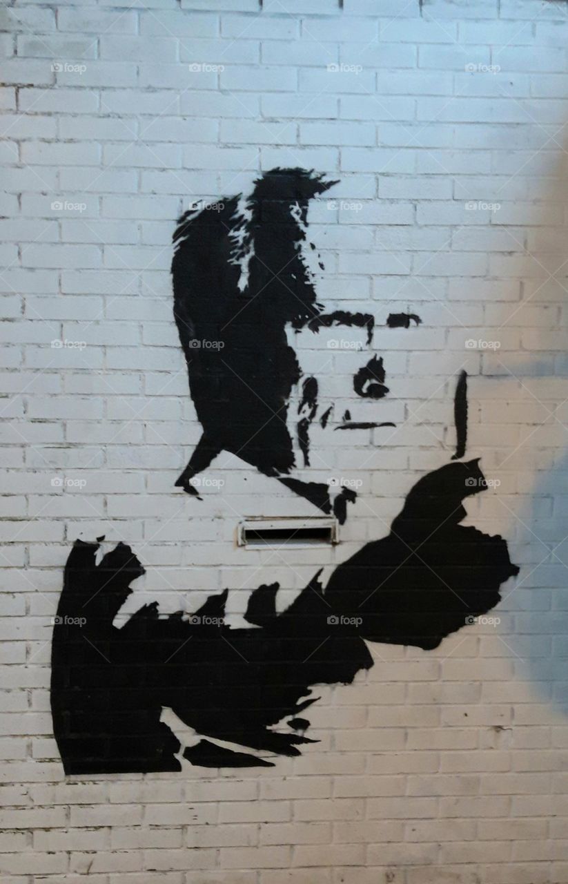 Street art Clint Esatwood in Arras