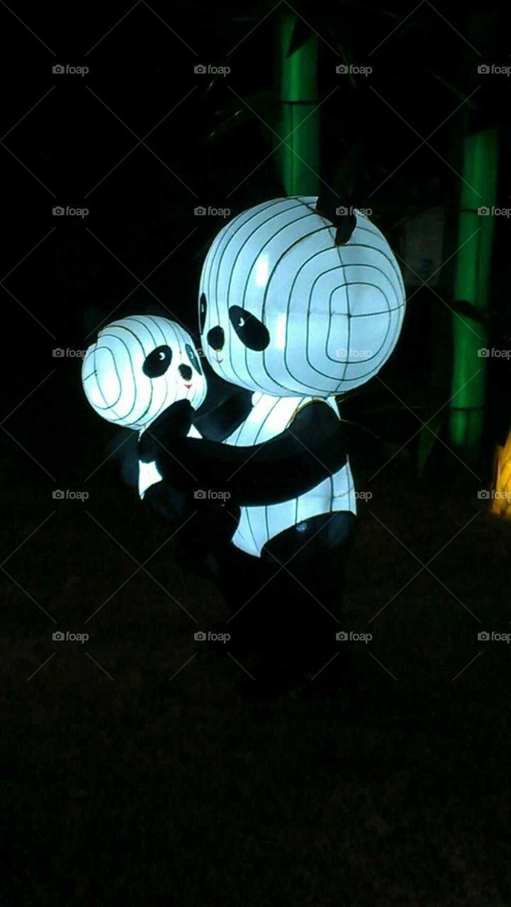 lantern festival pandas