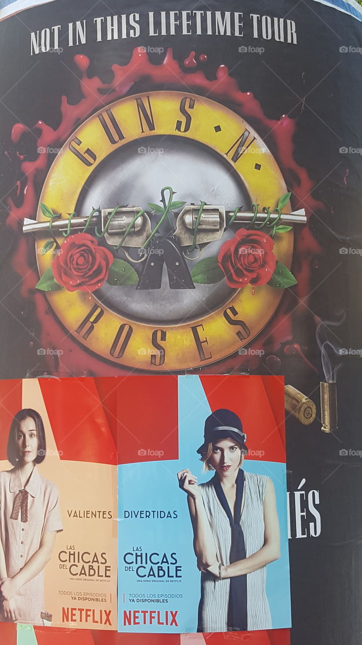 guns and roses poster