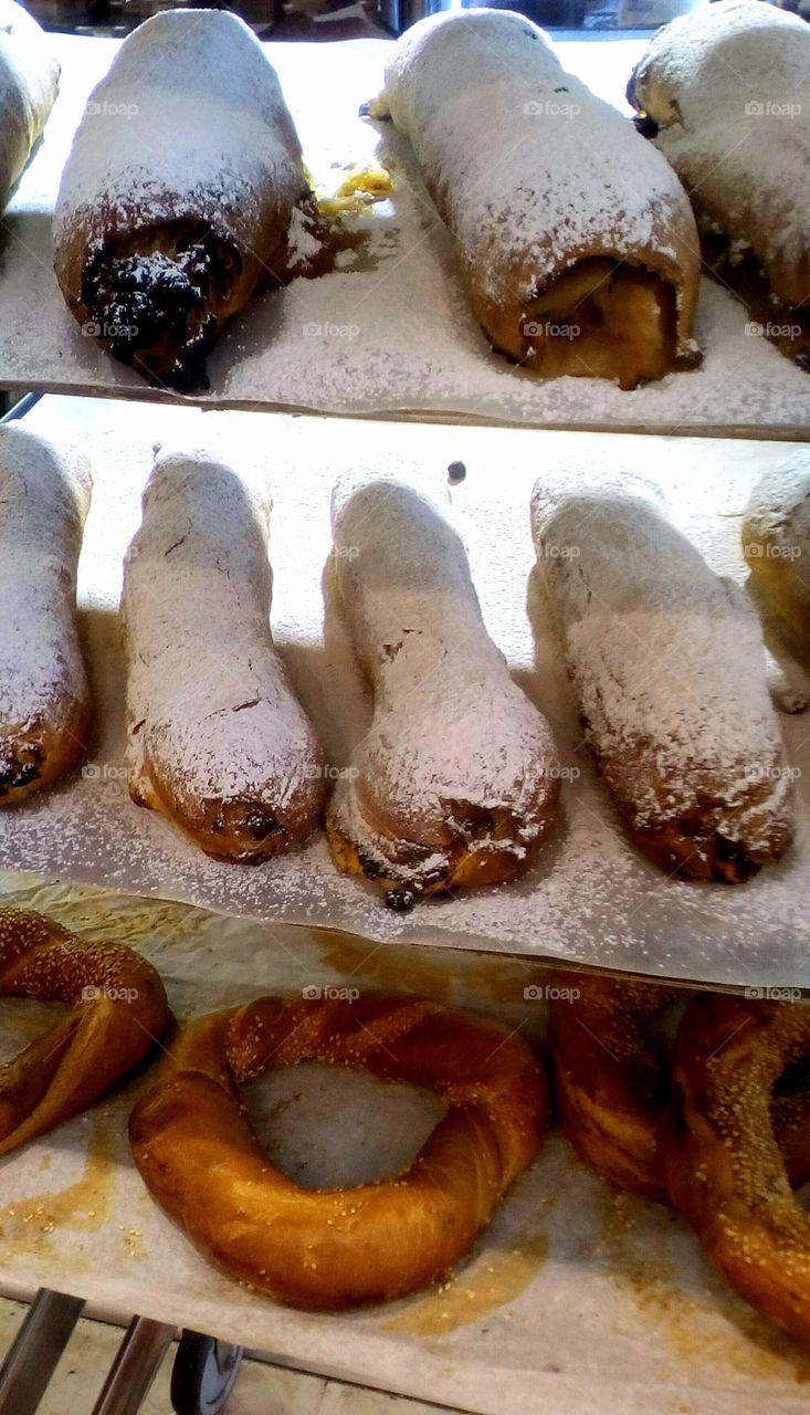 Delicious cakes in store