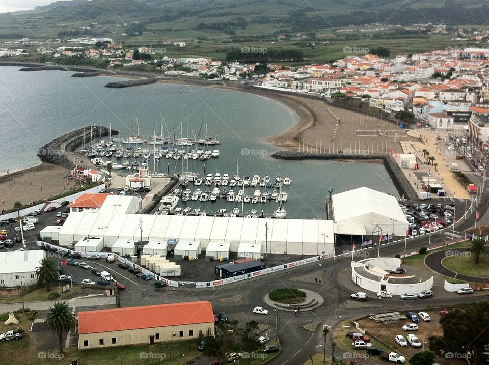 Harbor. Praia da vitória 