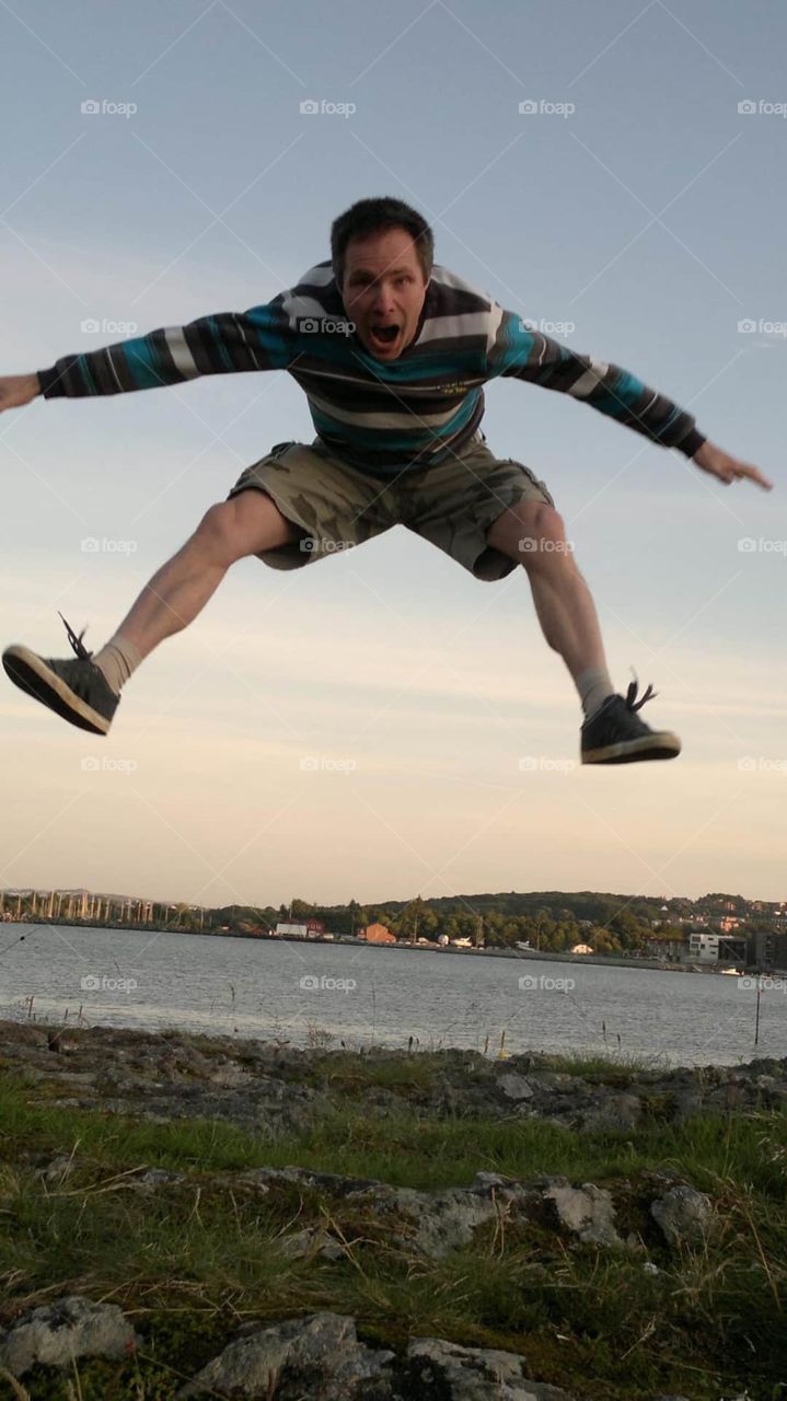 Jump#river#summer#beach#landscape#