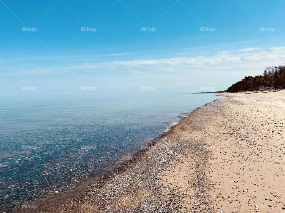 Shores of Lake Superior in the Upper Peninsula of Michigan