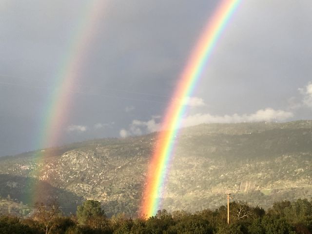 My grandpas rainbow right after his funeral 🌈 
