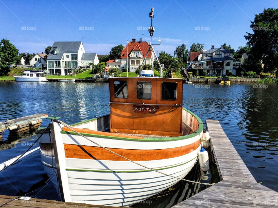 Boat in lake