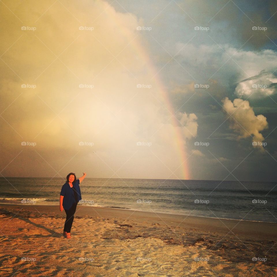 Rainbow over Atlantic 