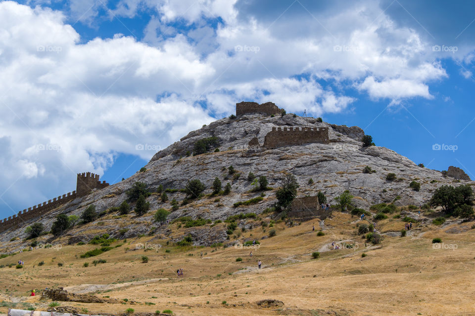 Genoes fortress in Sudak Crimea