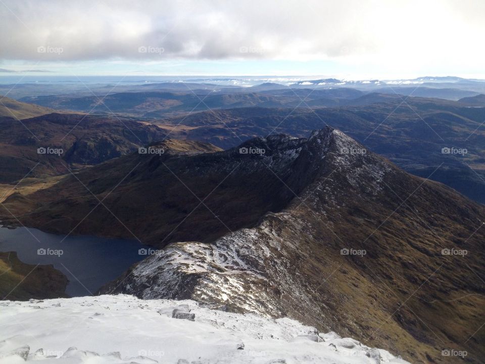 View from the Mt Snowdon summit.