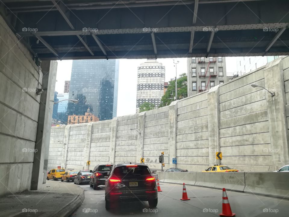 NY Lincoln Tunnel traffic