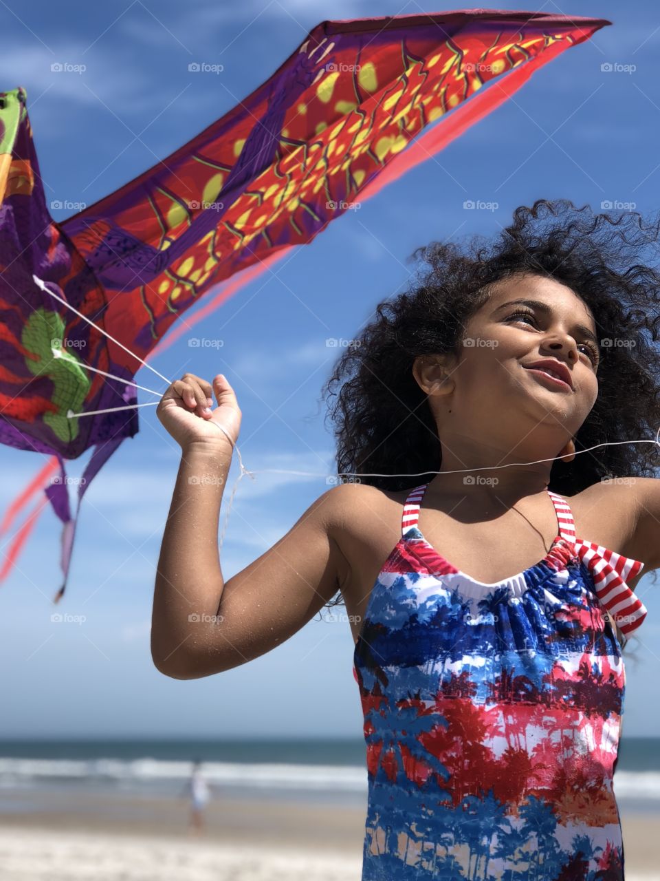 First time flying a kite. 