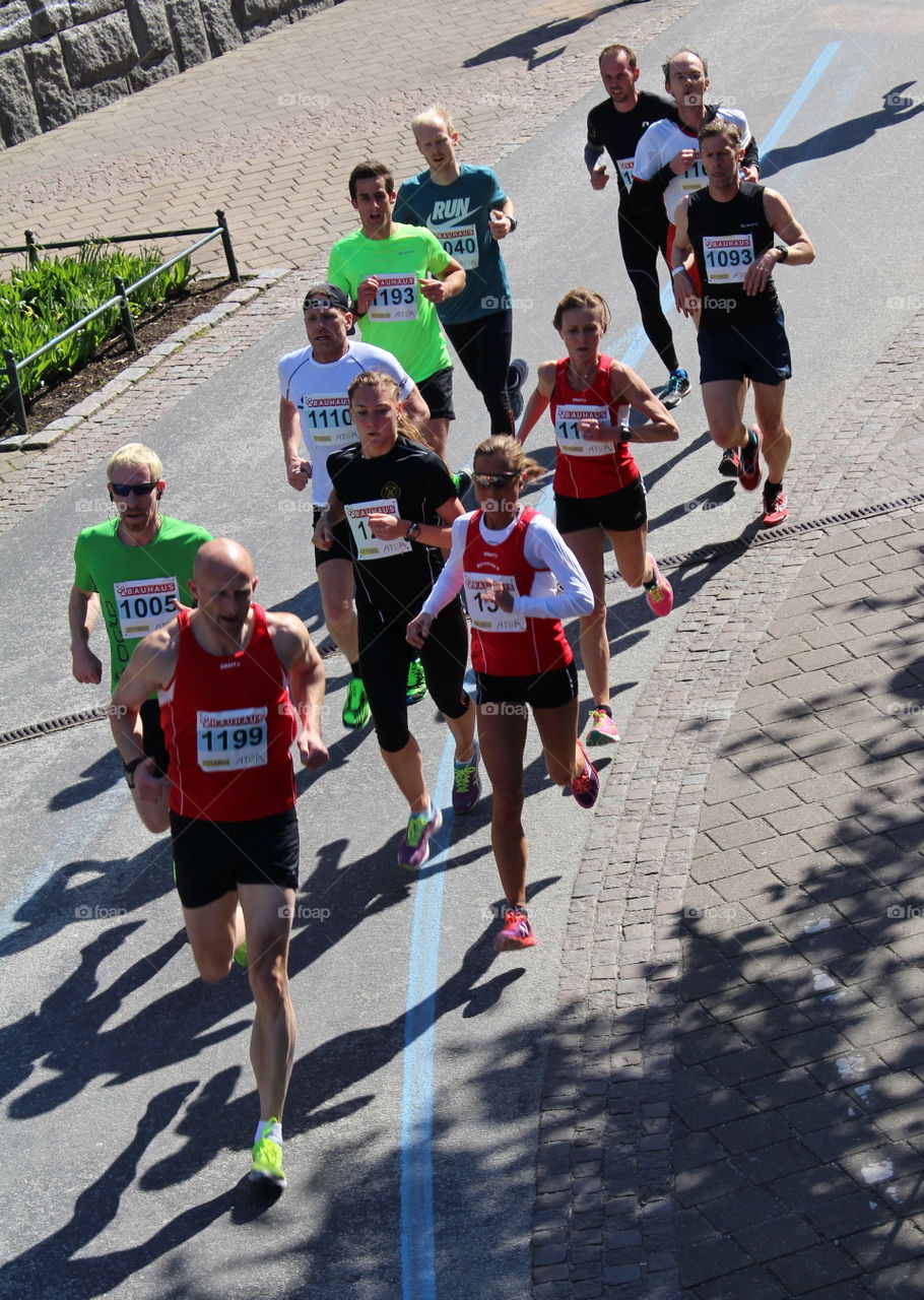 Runners in Malmö. Runners in Malmö