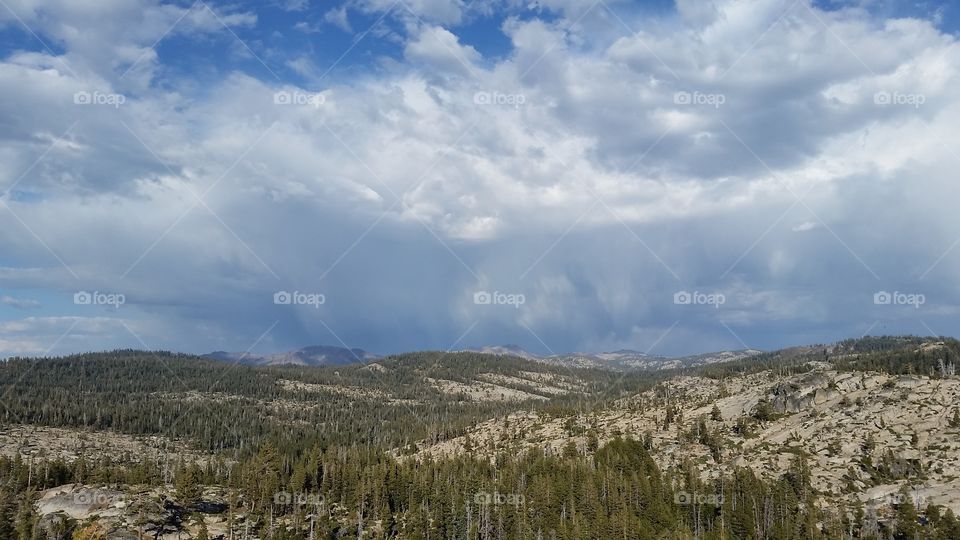 storms over the high sierras