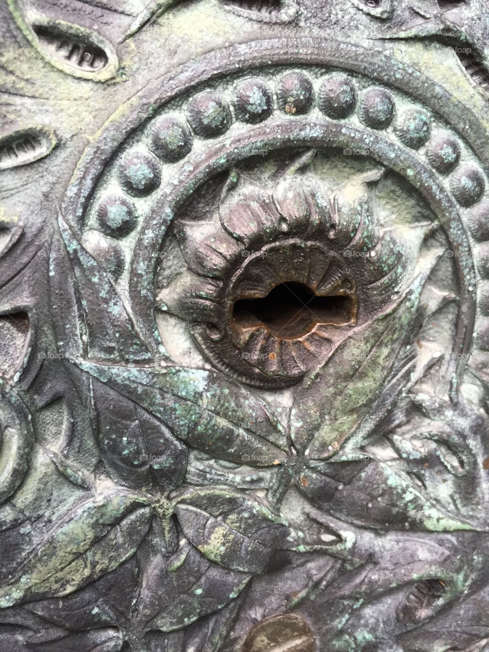 Key hole . Located in Chicago's Graceland cemetery 
