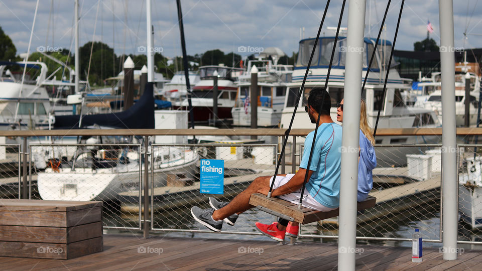 Collecting Memories - Couple on a Swing