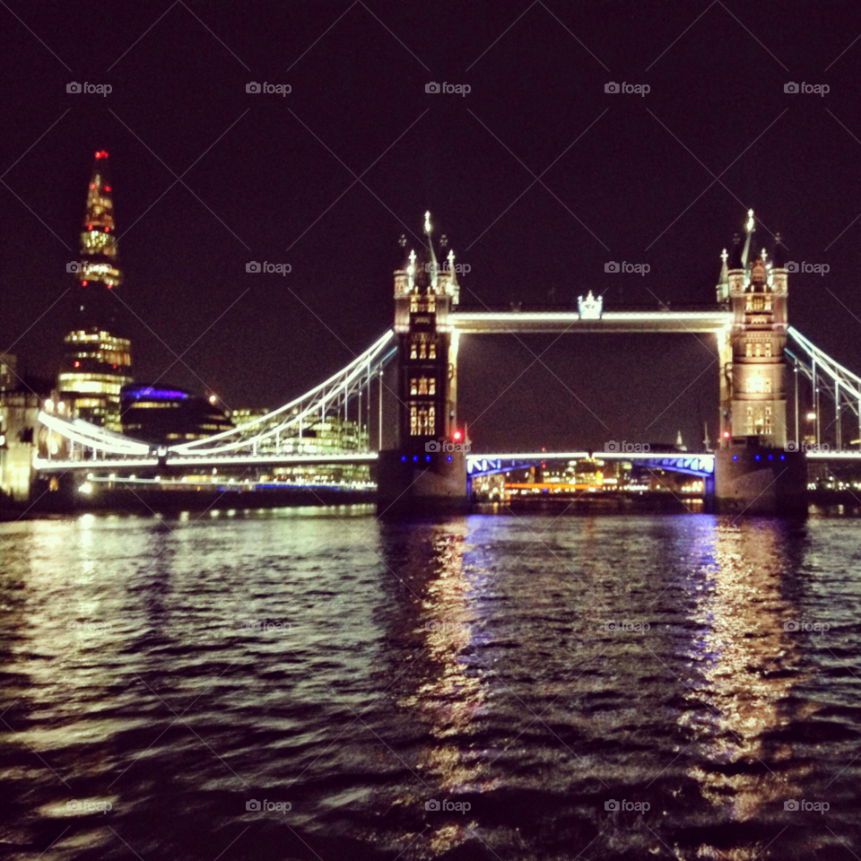 london water night river by claudeschneider
