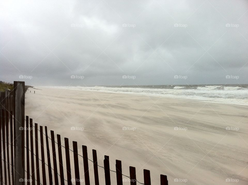 Jersey Shore . stormy day