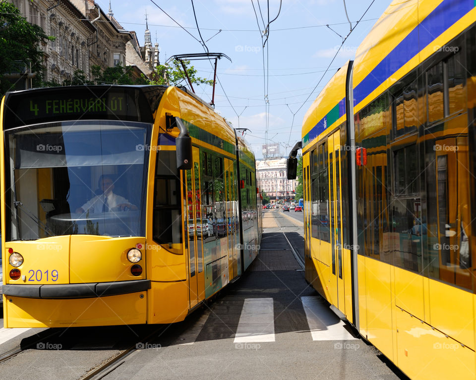 tram of Budapest
