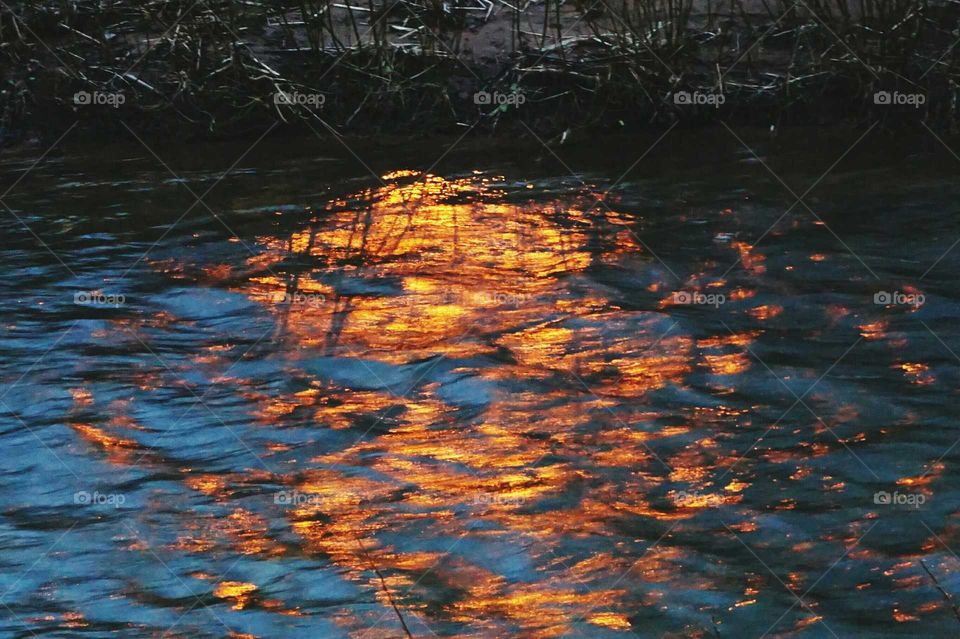 orange reflection