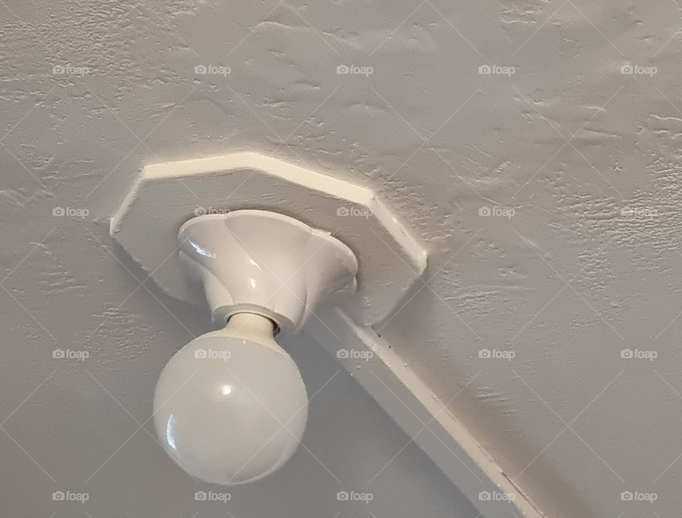 Ceiling lamp with octagonal base