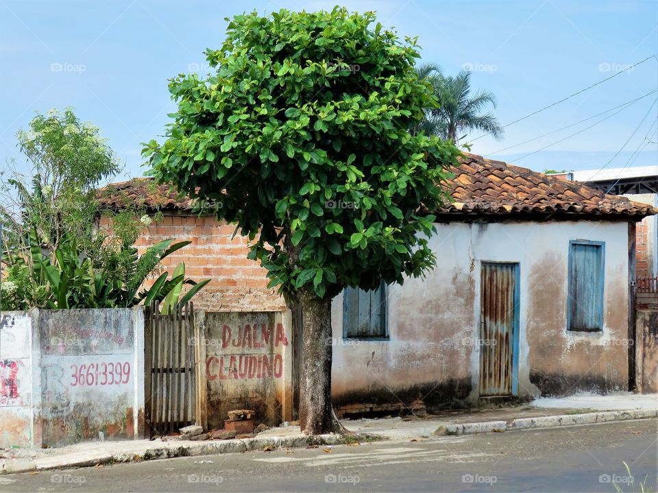 Community.  Typical home in small town Brazil.