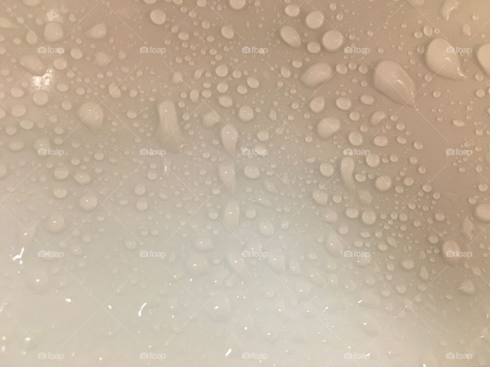 Water drops in the sink 