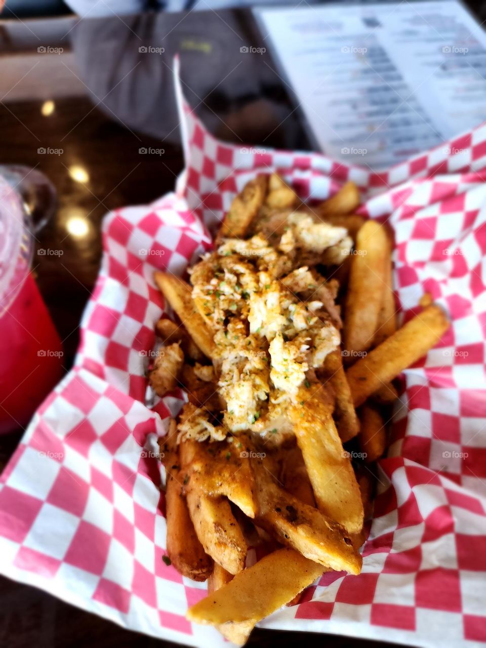 Crab fries from Fat Boiz in McDonough, GA