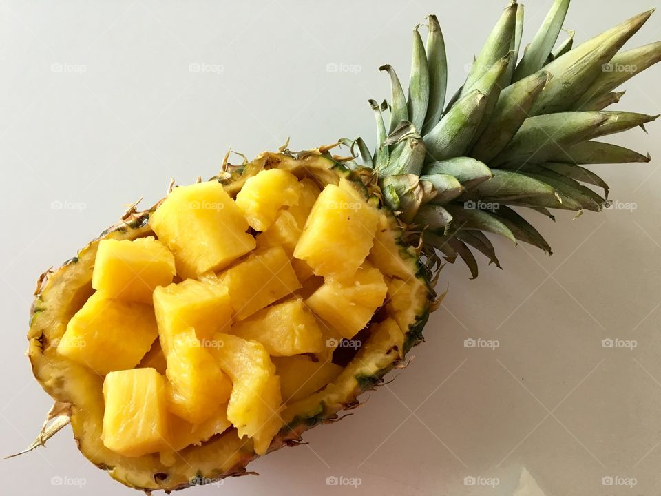 Slice of pineapples