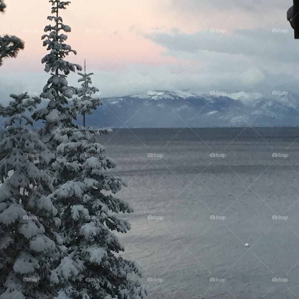 Lake Tahoe snow