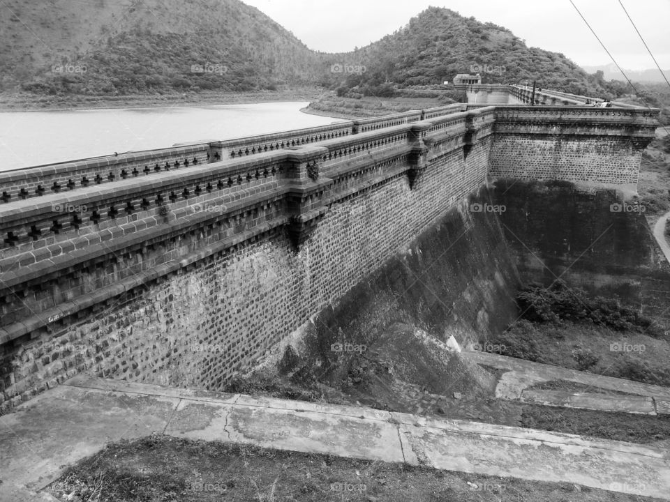 water storage. huge dam