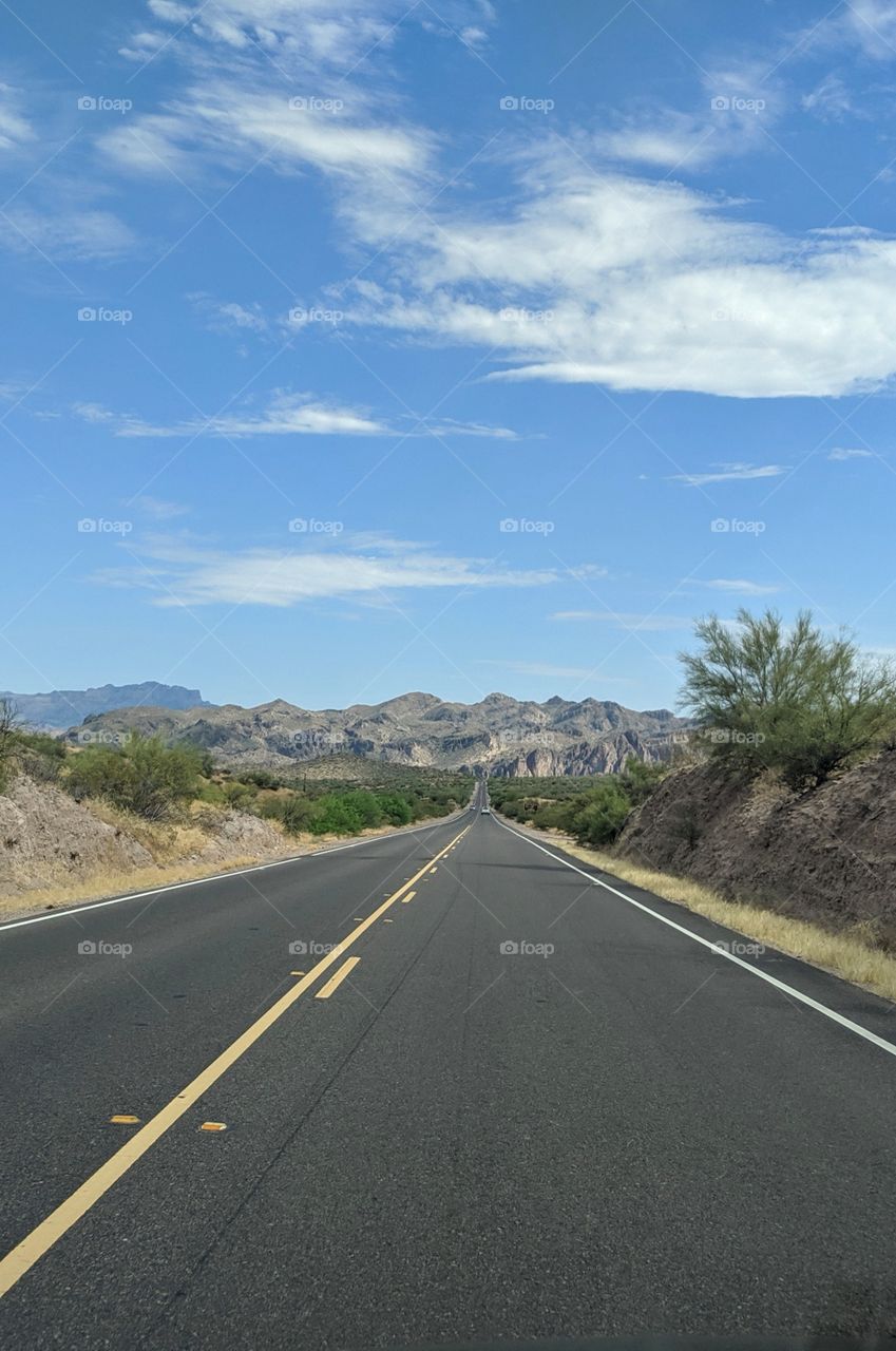 Open roads to Saguaro Lake