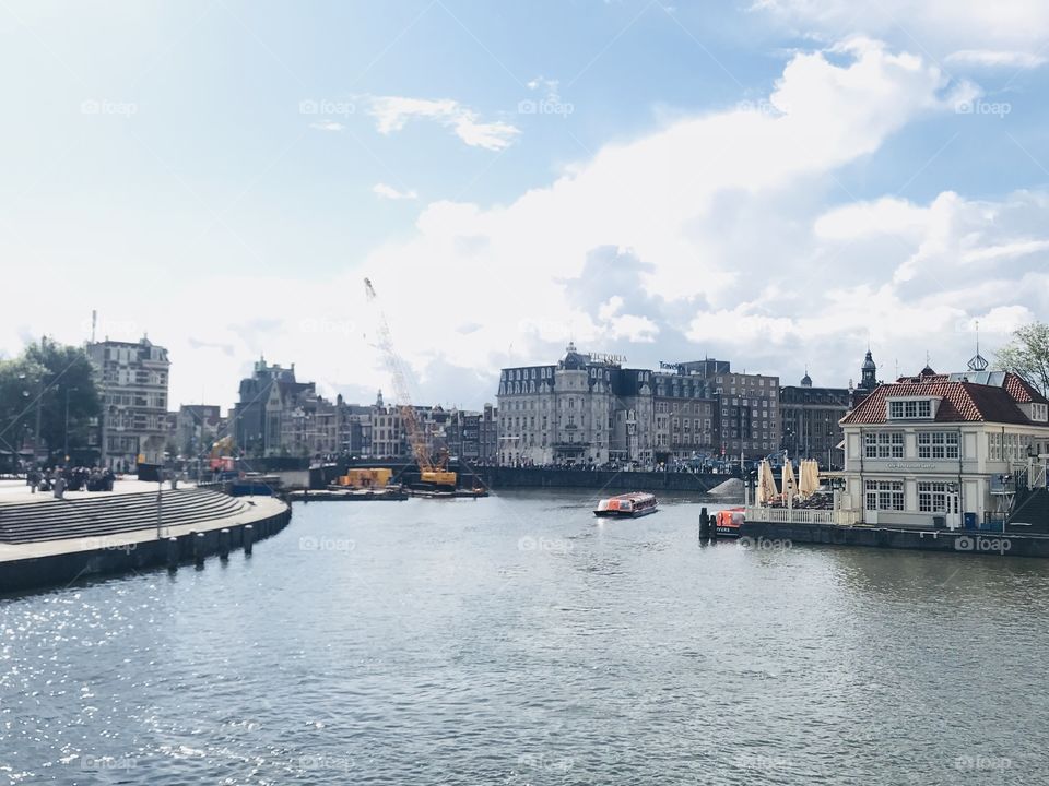 Beautiful morning in Amsterdam.