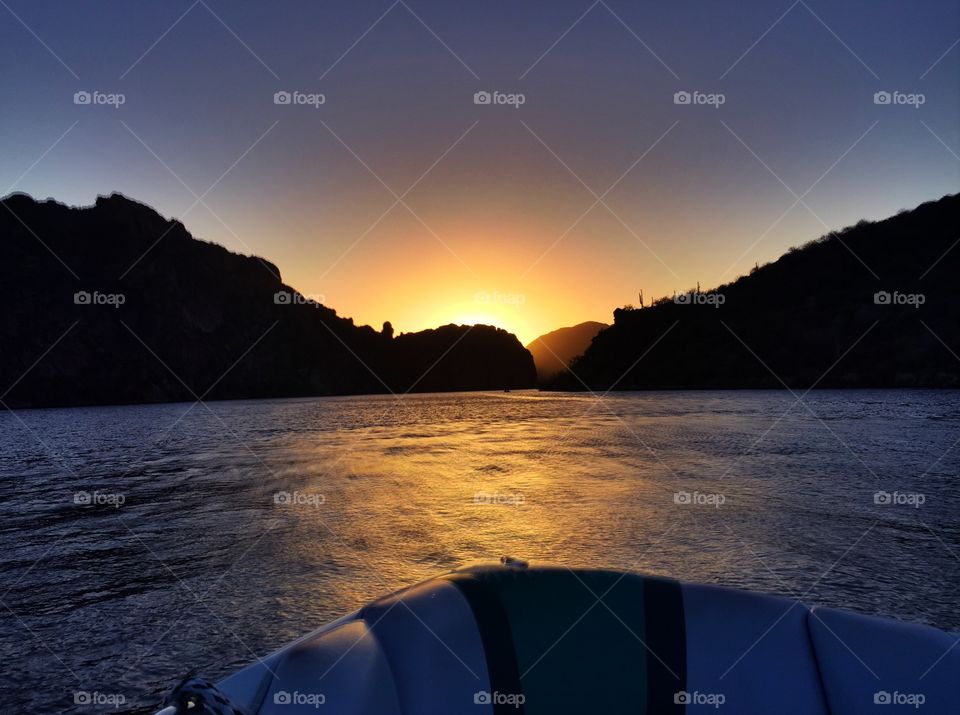 Sunset, Water, Dawn, Evening, Landscape