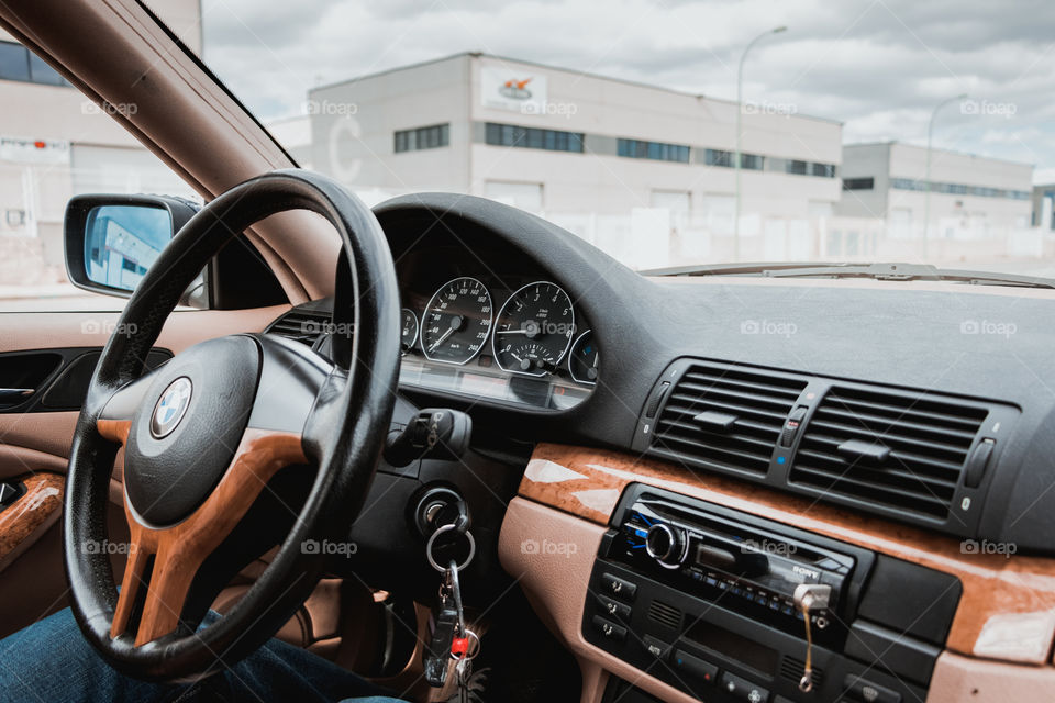 High speed sport car dashboard