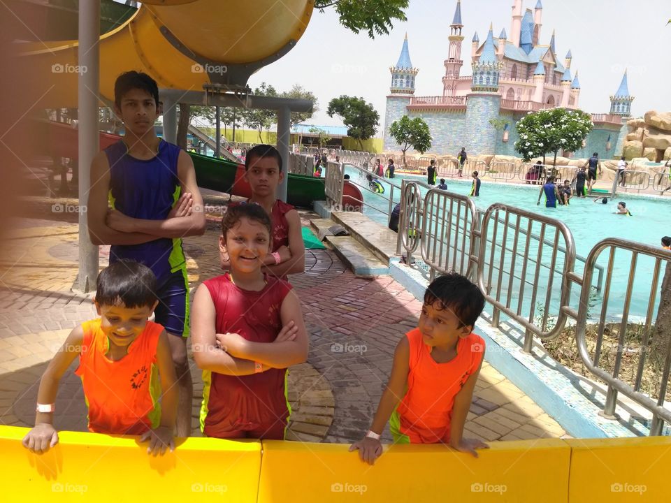 Happy children's in fun