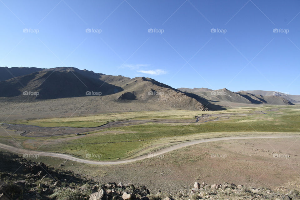 Green valley Mongolia
