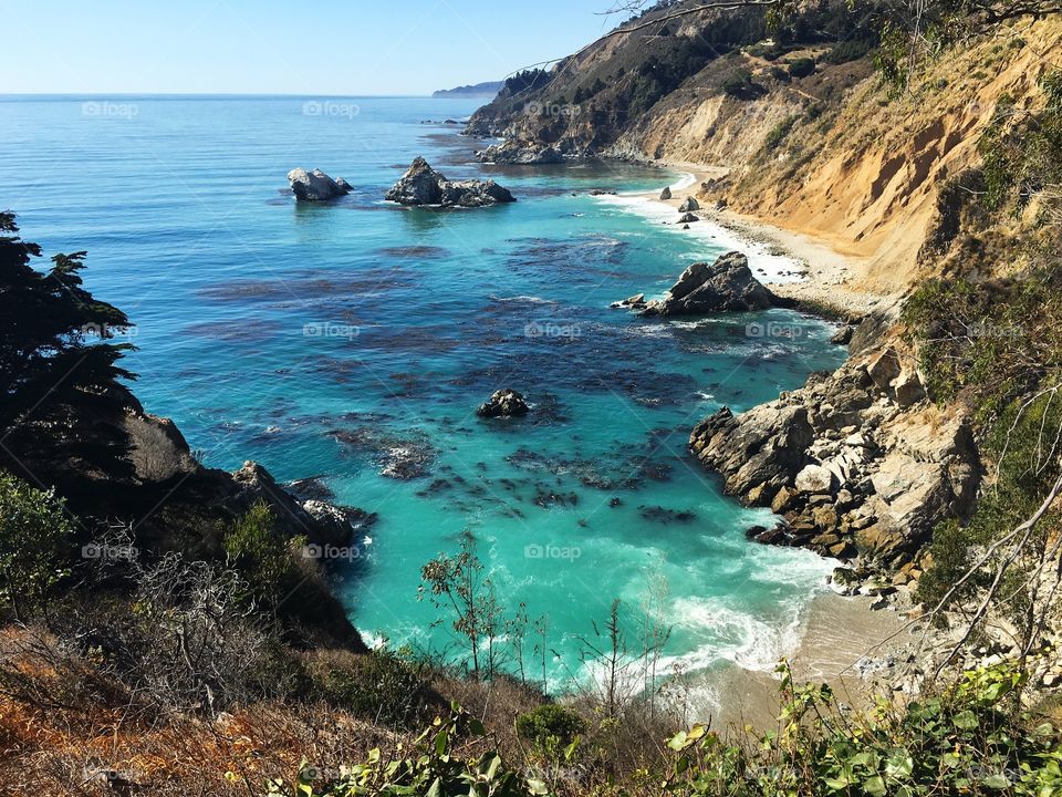 Scenic view in Big Sur.