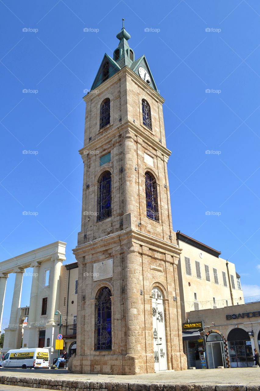 Clock tower in Jaffo