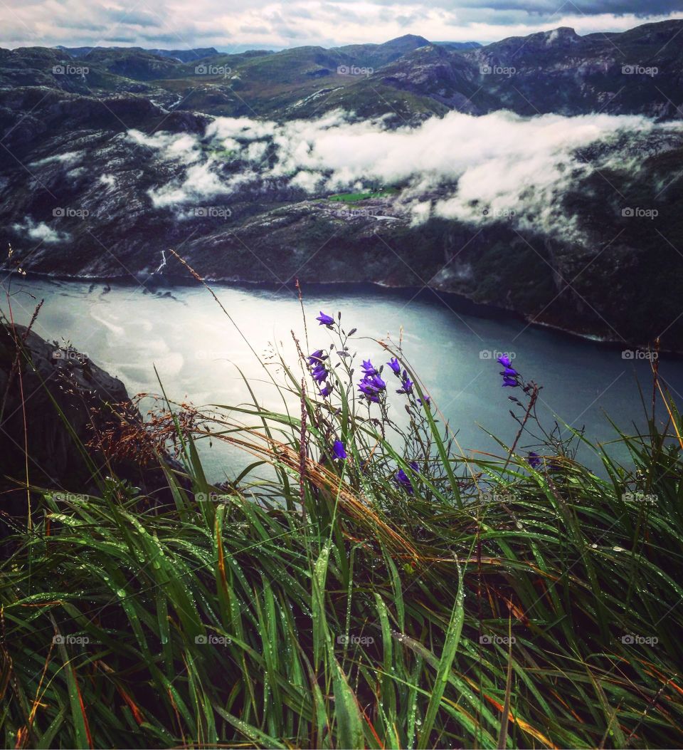 Landscape above Geirangerfiord in Norway