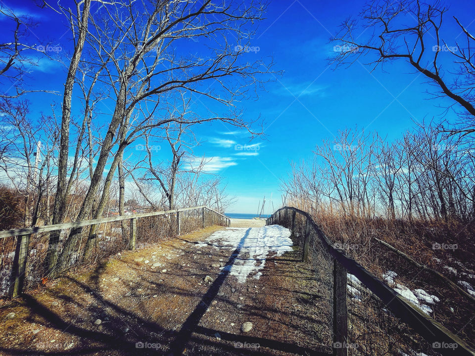 Walking to the beach 