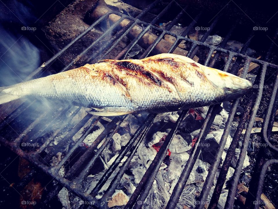 Grilled milk fish