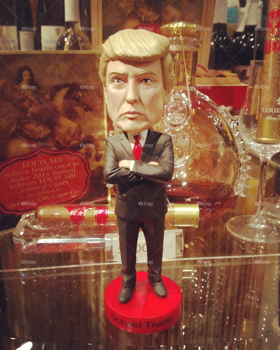 Donald Trump bobblehead statue