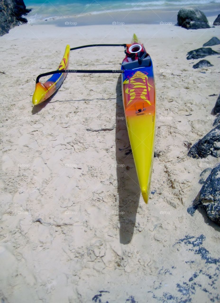 Hawaii Series. Outrigger in the Sun