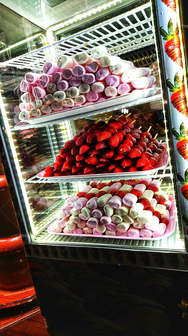 Strawberries & marshmallows