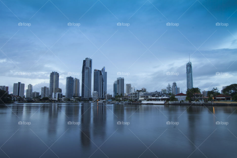 Surfers Paradise Blue Day