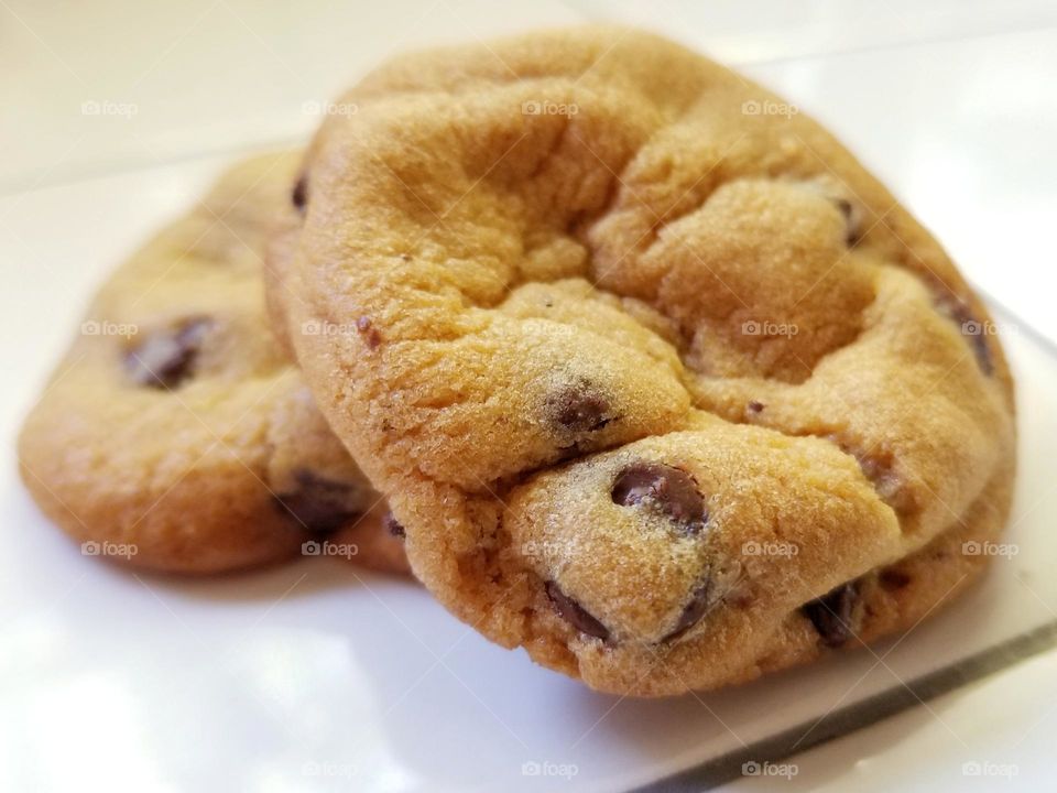 Chocolate Chip Cookies Close up