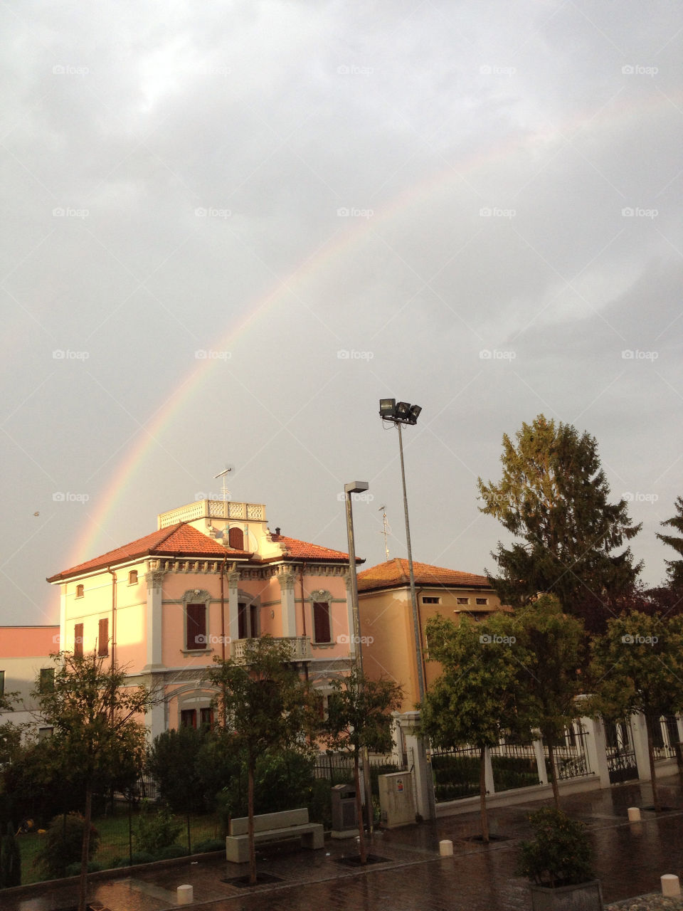 rainbow road rain wet by adrianocastelli
