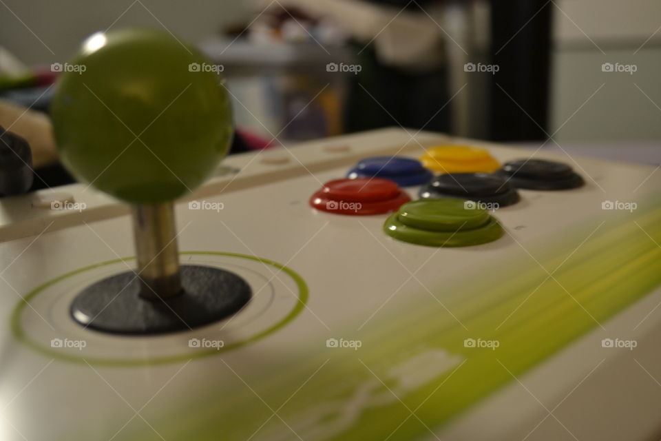 Xbox arcade joystick controlle. Xbox horizontal arcade stick controller for fighting games