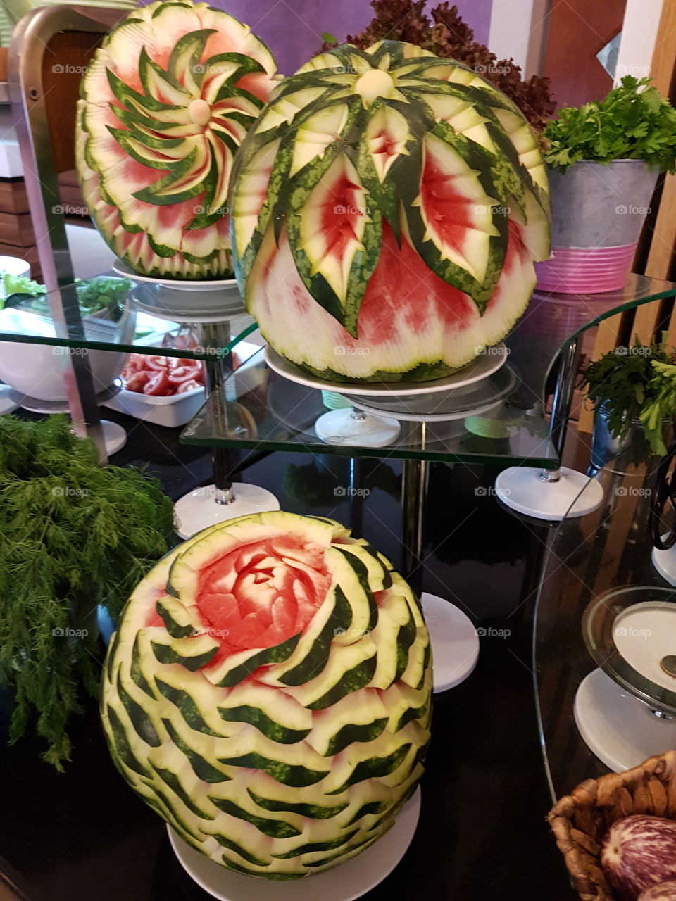 Geschnitze Wassermelone